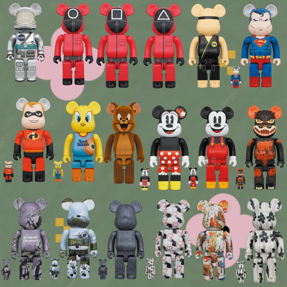 BE@RBRICK 庫柏力克熊蒐藏系列023 - 殘套降價中